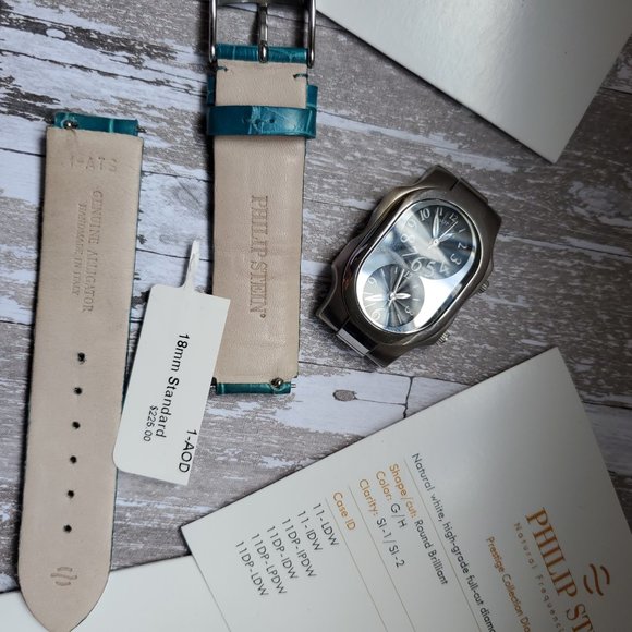 Teal Philip Stein Leather Straps main image 6